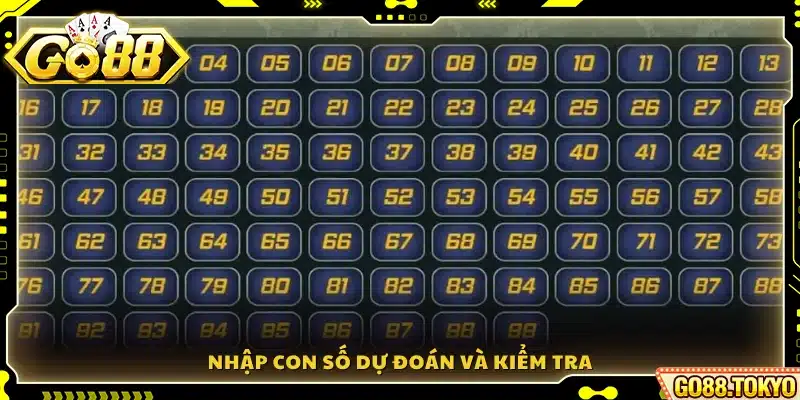 Tiến hành nhập dãy số bạn muốn dự đoán và xác nhận